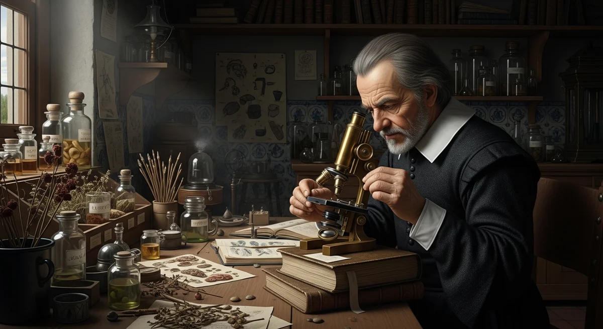 Görünmeyeni Gören Adam: Antonie van Leeuwenhoek ve Mikroskobun Yükselişi detay 1