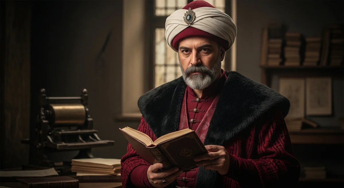 İbrahim Müteferrika: Osmanlı'yı Aydınlatan Matbaa Öncüsü - Görsel 1 - Hedef - Siz İbrahim Müteferrika: Osmanlıyı Aydınlatan Matbaa Öncüsü detay 1