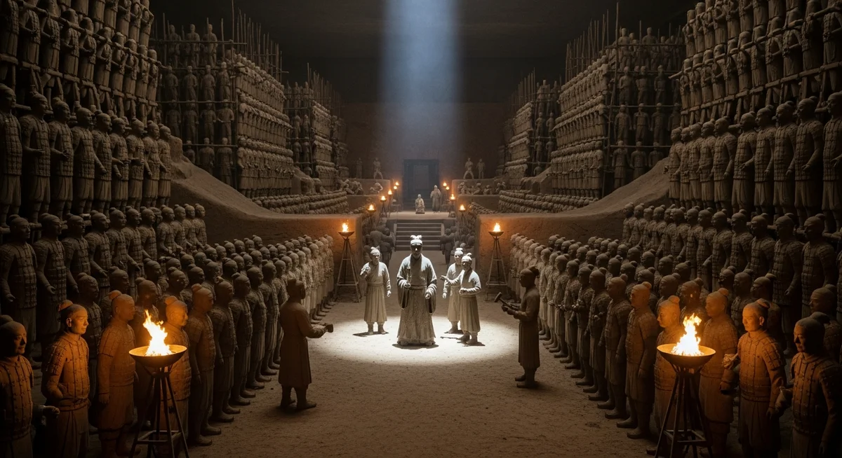 Qin Shi Huang'ın Sırlarla Dolu Mezarı: Terracotta Ordusu'nun Gölgesinde Yatan Büyük Gizem - Görsel 1 - Hedef - Siz Qin Shi Huangın Sırlarla Dolu Mezarı: Terracotta Ordusunun Gölgesinde Yatan Büyük Gizem detay 1