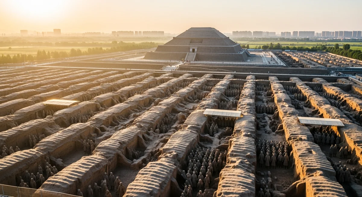 Qin Shi Huang'ın Sırlarla Dolu Mezarı: Terracotta Ordusu'nun Gölgesinde Yatan Büyük Gizem - Görsel 3 - Hedef - Siz Qin Shi Huangın Sırlarla Dolu Mezarı: Terracotta Ordusunun Gölgesinde Yatan Büyük Gizem detay 3