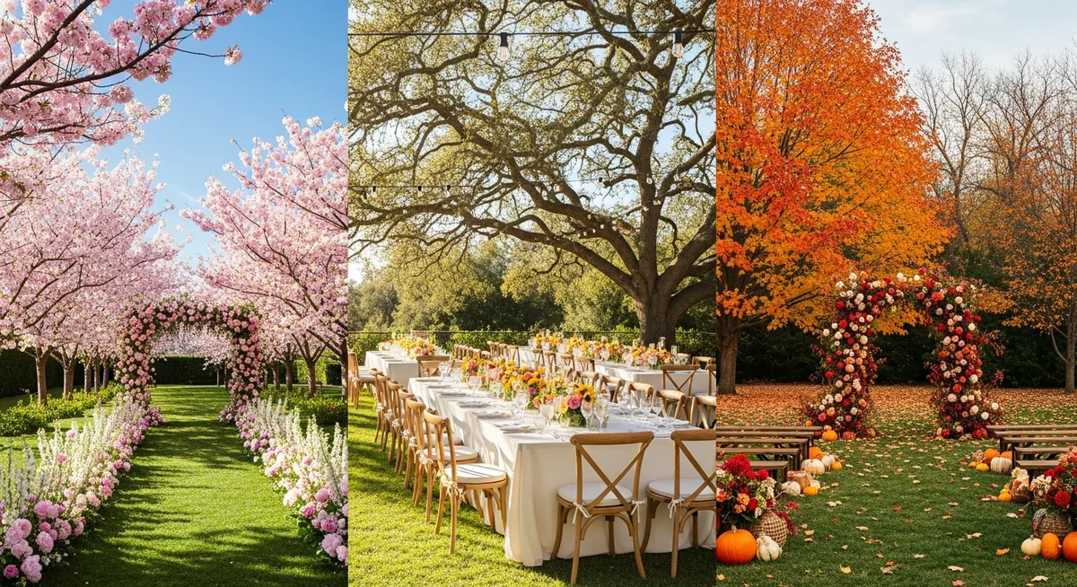 Rüya Gibi Düğünler: Mevsimlerin Büyüsüyle Unutulmaz Anlar Yaratın